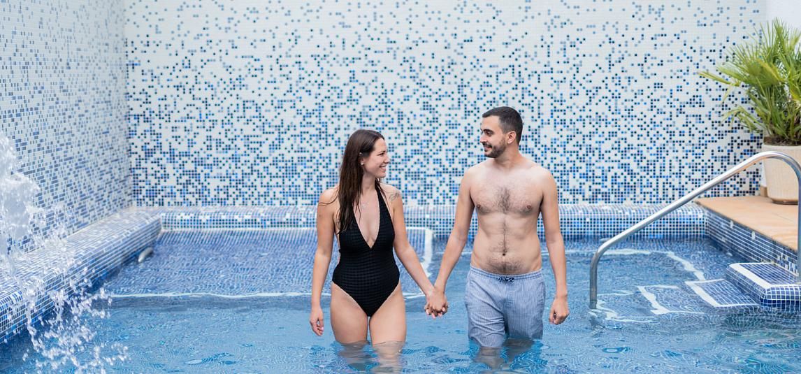 Terrace and pools of Neptuno Hotel & Spa