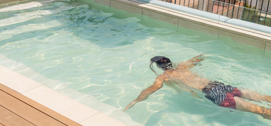 Terrace and pools of Neptuno Hotel & Spa