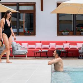 Terrasse et piscines du Neptuno Hotel & Spa