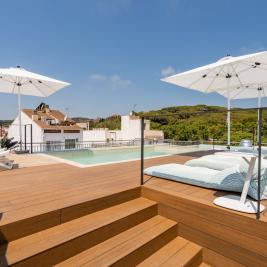 Terrace and pools of Neptuno Hotel & Spa